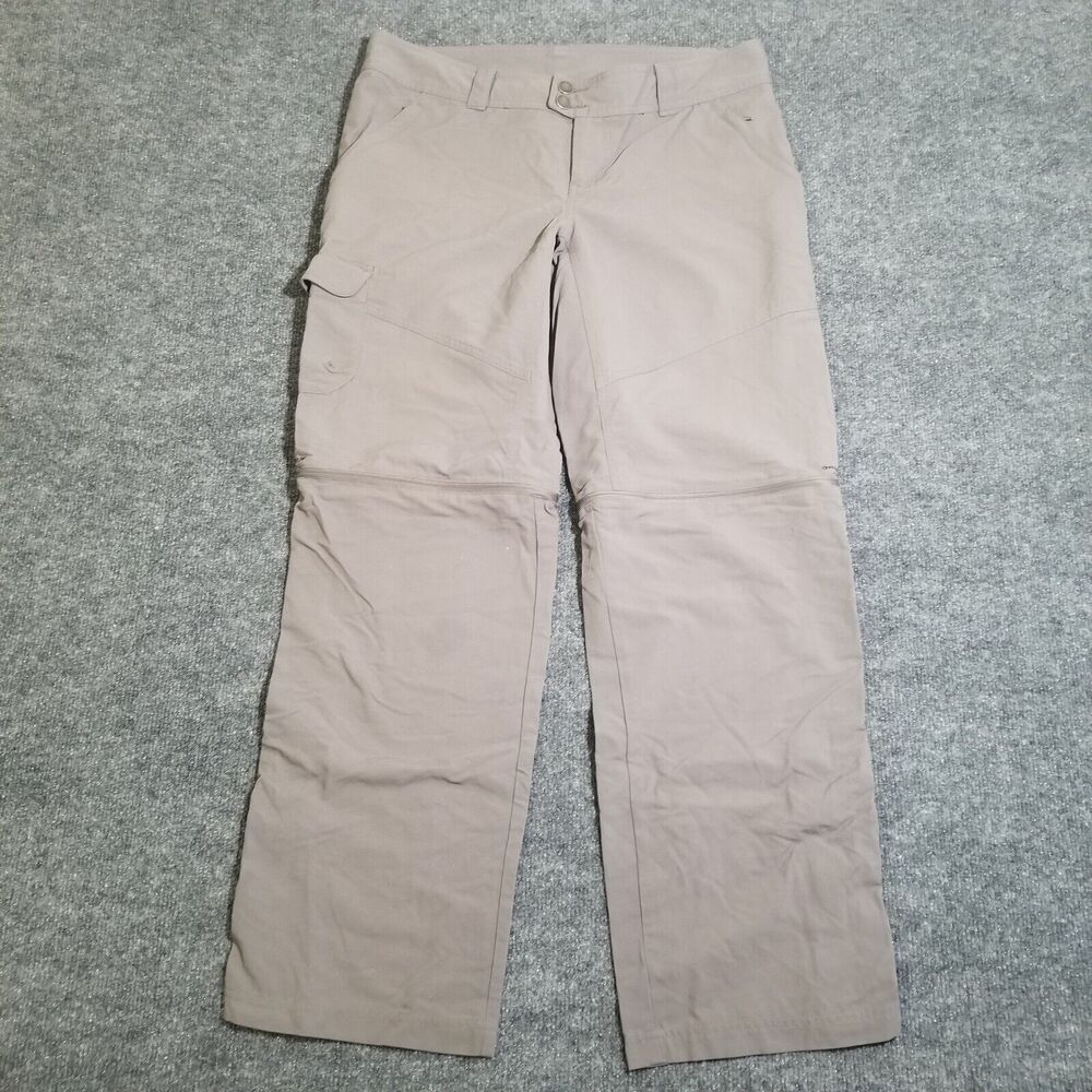 COLUMBIA Pants Women's Size 12 Gray Titanium Capris Hiking Outdoors Omni-Dri